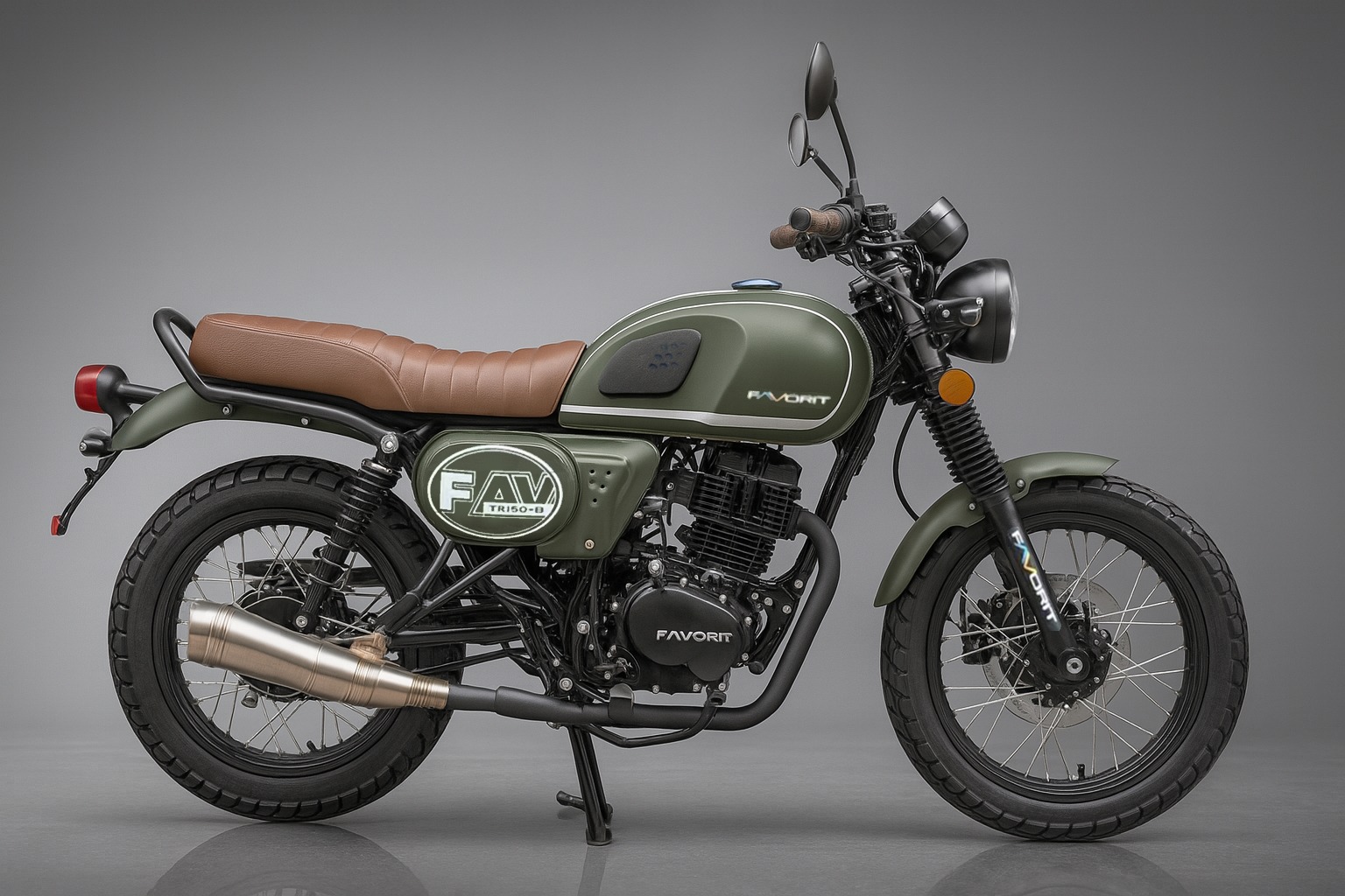 MOTOCICLETA MCA FAVORIT MOD CAFE RACER TR-150CC 4TPOS 5VEL